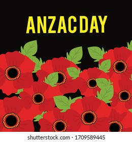 Vector illustration of a Background for Anzac Day