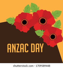 Vector illustration of a Background for Anzac Day