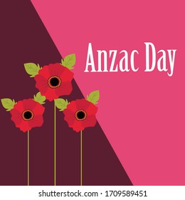 Vector illustration of a Background for Anzac Day