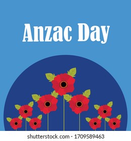 Vector illustration of a Background for Anzac Day