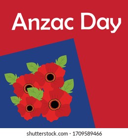 Vector illustration of a Background for Anzac Day