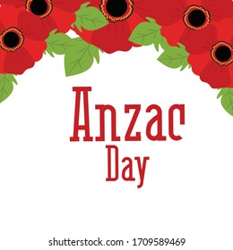 Vector illustration of a Background for Anzac Day