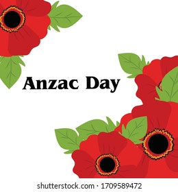 Vector illustration of a Background for Anzac Day