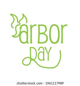 Vector illustration of a Background for Arbor Day.