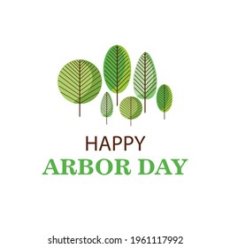 Vector illustration of a Background for Arbor Day.