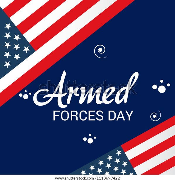 Vector Illustration Background Armed Forces Day Stock Vector Royalty Free 1113699422 3283