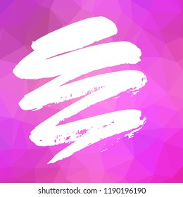 Vector illustration. Background art polygon and ink spot