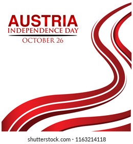 Vector illustration. background Austria Independence Day of October 26. designs for posters, backgrounds, cards, banners, stickers, etc