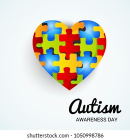 Vector illustration of a Background for Autism Awareness Day.