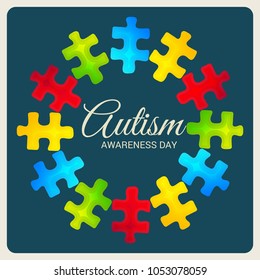 Vector illustration of a Background for Autism Awareness Day.