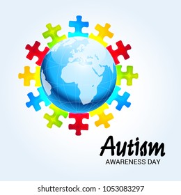 Vector illustration of a Background for Autism Awareness Day.