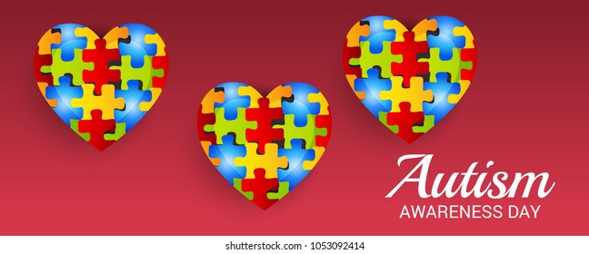 Vector illustration of a Background for Autism Awareness Day.