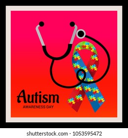 Vector illustration of a Background for Autism Awareness Day.