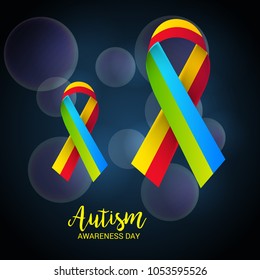 Vector illustration of a Background for Autism Awareness Day.