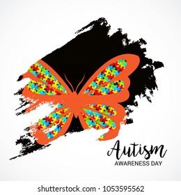 Vector illustration of a Background for Autism Awareness Day.