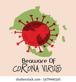 Vector illustration of a Background for Avoid Corona Virus Disease. COVID-2019.Save to Earth for Corona Virus Disease.