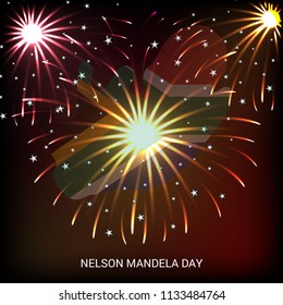 Vector illustration of A background and banner for International Nelson Mandela Day.