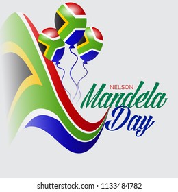 Vector illustration of A background and banner for International Nelson Mandela Day.