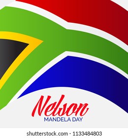 Vector illustration of A background and banner for International Nelson Mandela Day.