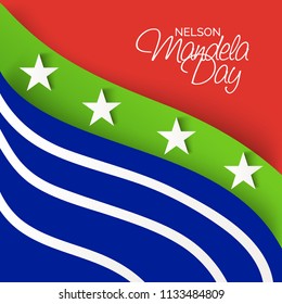 Vector illustration of A background and banner for International Nelson Mandela Day.