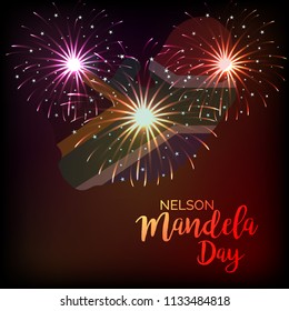 Vector illustration of A background and banner for International Nelson Mandela Day.