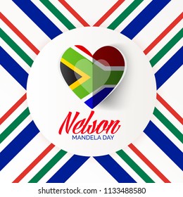Vector illustration of A background and banner for International Nelson Mandela Day.