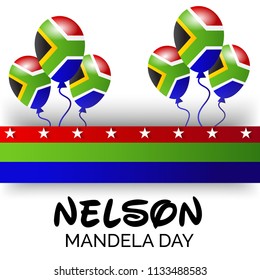 Vector illustration of A background and banner for International Nelson Mandela Day.