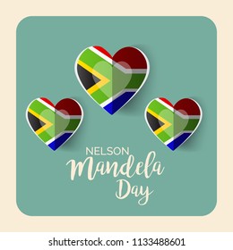 Vector illustration of A background and banner for International Nelson Mandela Day.