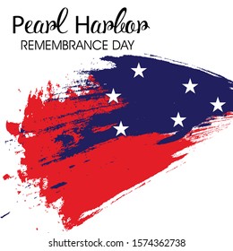 Vector illustration of a background or banner for Pearl Harbor Remembrance Day.