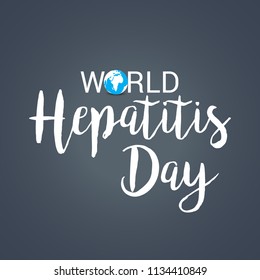 Vector illustration of a background or banner for World Hepatitis Day.