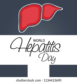 Vector illustration of a background or banner for World Hepatitis Day.