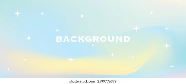 Vector illustration. Background with beautiful sky and shining stars. Space concept. Perfect for screensaver.