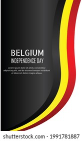 Vector illustration. background Belgium national holiday of July 21. Happy Independence Day. designs for posters, background