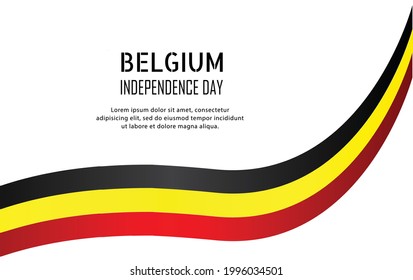 Vector illustration. background Belgium national holiday of July 21. Happy Independence Day. designs for posters, background