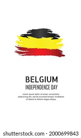 Ilustración vectorial. antecedentes feriado nacional belga del 21 de julio. Feliz Día de la Independencia. diseños para afiches, fondo