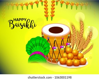 Vector illustration of a Background for Bengali New Year Subho Nabo Barsho (Happy Pohela Boishakh).