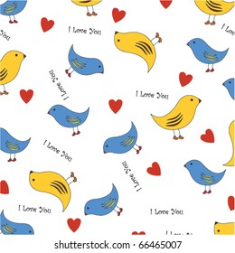 vector illustration background of the birds