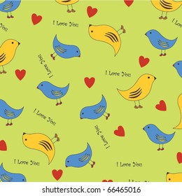 vector illustration background of the birds