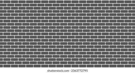 vector illustration background black brick wall for wallpaper