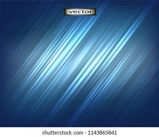 Vector illustration of a background of blue radiance rays of light lighting effects.