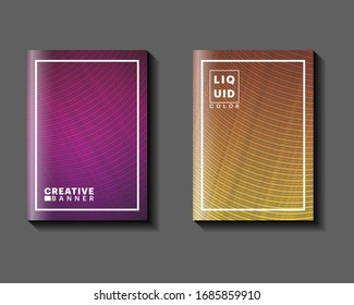 Vector illustration background of bright color pattern with line gradient texture for minimal dynamic cover design.  placard poster template, A4 size and EPS 10