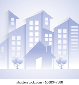 Vector illustration of Background Building Concept