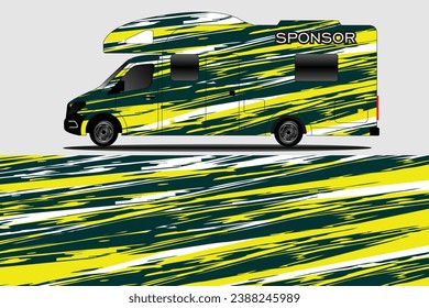 vector illustration background for campervan and other cars and motorbikes packages