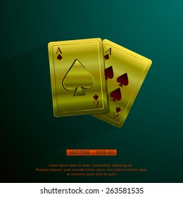 vector Illustration of a background with casino elements