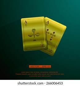 vector Illustration of a background with casino elements