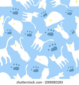 Vector illustration - background with cats