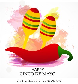 Vector illustration of a background for Cinco De Mayo.