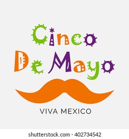 Vector illustration of a background for Cinco De Mayo.