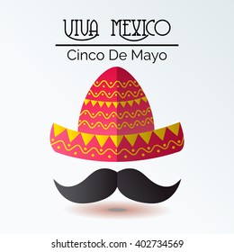 Vector illustration of a background for Cinco De Mayo.