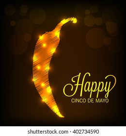 Vector illustration of a background for Cinco De Mayo.